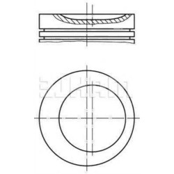 BMW E30 E34 1.8 M40 قبل 09 1991 حلقة المكبس 0.50 Set 11251709976 MAHLE