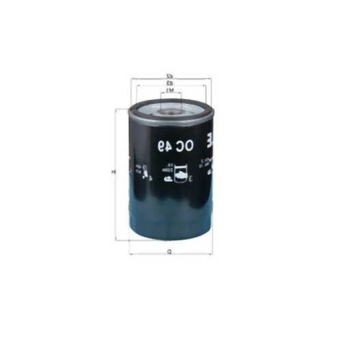 BMW E30 E34 M20 Filtro de aceite 11421266773 MAHLE