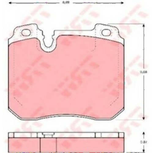 BMW E32 750 M70 Pastillas de freno delanteras 34111160710 TRW