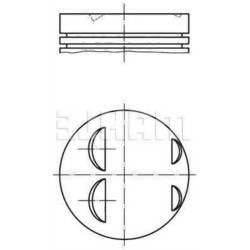 أداة BMW E34 E36 2.0 M50 Vanosless Piston Std 11251722503 MAHLE