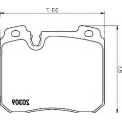 تيل الفرامل الأمامية BMW E32 750 M70 34111160710 TEXTAR
