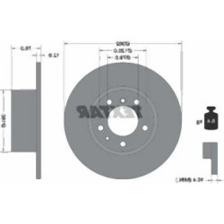 BMW E34 Disco de freno delantero Juego plano 34111161693 TEXTAR