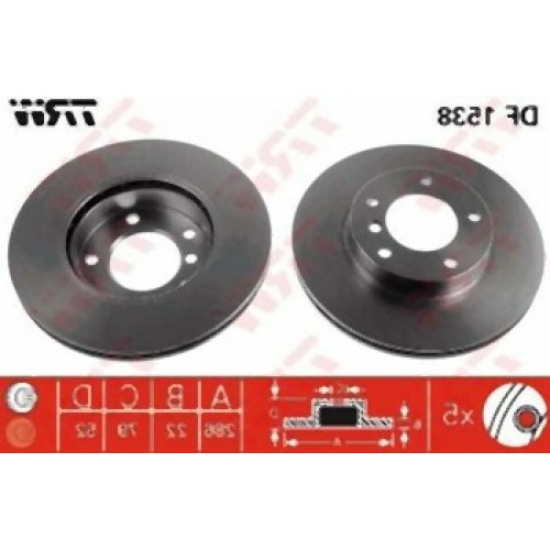 BMW E36 E46 E85 Z3 Kit de aire de disco de freno delantero 34116864060 TRW