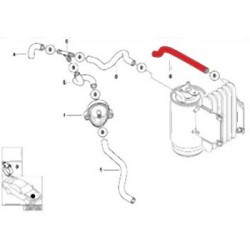 Manguera de radiador diésel BMW E39 13327785156