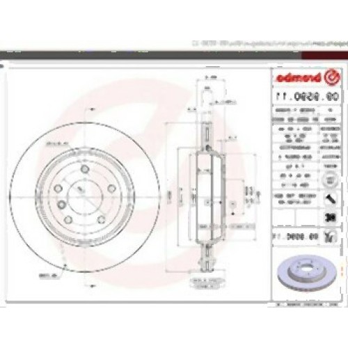 مجموعة هواء قرص الفرامل الخلفية BMW E46 34216864052 BREMBO