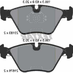 وسادات الفرامل الأمامية BMW E46 E83 E85 E86 3.0 34116779652 TEXTAR