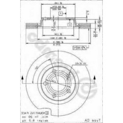 مجموعة أقراص الفرامل الخلفية BMW E53 34216859678 بريمبو
