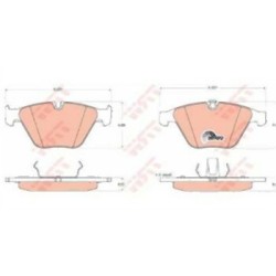 BMW E60 E61 E63 E64 E65 E66 E84 E89 E90 E91 E92 E93 وسادات الفرامل الأمامية 34116794913 TRW