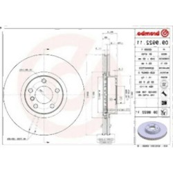 مجموعة أقراص الفرامل الأمامية BMW E70 E71 F15 F16 34116793244 BREMBO
