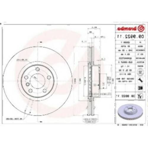 مجموعة أقراص الفرامل الأمامية BMW E70 E71 F15 F16 34116793244 BREMBO