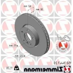 مجموعة أقراص الفرامل الأمامية BMW E70 E71 F15 F16 34116868939 ZIMMERMANN