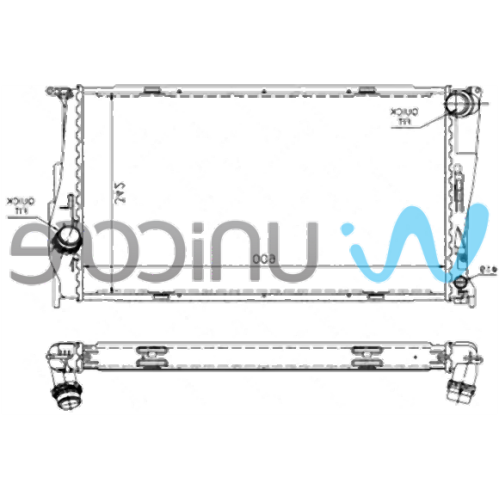 BMW E81 E82 E84 E87 E88 E90 E91 E92 E93 N47 N47N المبرد 17117788903 يونيكور