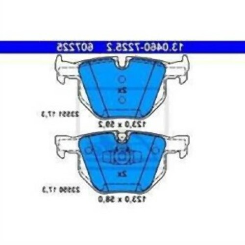 BMW E84 E90 E91 E92 E93 Antes de 03 2007 Pastillas de freno traseras 34216775678 ATE