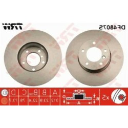 BMW E81 E82 E84 E87 E88 E90 E91 E92 E93 مجموعة قرص الفرامل الأمامية 34116854999m TRW