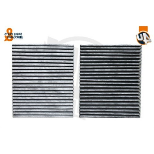 BMW F01 F02 F06 F07 F10 F11 F12 F13 فلتر تكييف الهواء الكربون 2 قطعة 64119163329