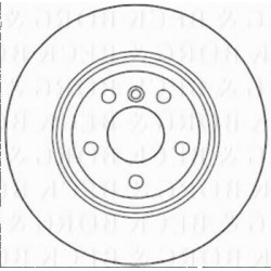 مجموعة أقراص الفرامل الأمامية BMW F10 F11 34116794429 BORG&BECK