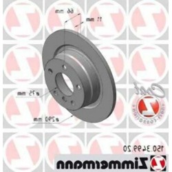 مجموعة أقراص الفرامل الخلفية BMW F20 F21 F22 F23 34216792225 ZIMMERMANN