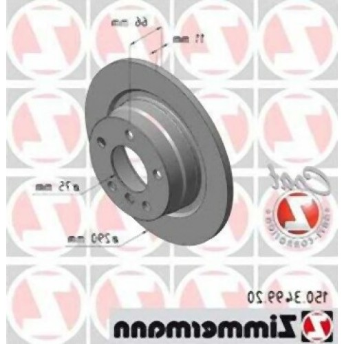 مجموعة أقراص الفرامل الخلفية BMW F20 F21 F22 F23 34216792225 ZIMMERMANN