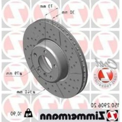 BMW F20 F21 F22 F23 F30 F31 F32 F33 F34 M قرص فرامل أمامي مجموعة رياضية من النوع 34106797602 ZIMMERMANN