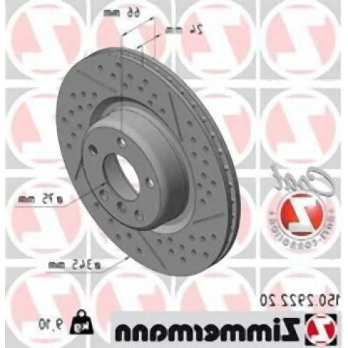 BMW F20 F21 F22 F23 F30 F31 F32 f36 M قرص الفرامل الخلفي مجموعة الرياضة من النوع 34206797598 ZIMMERMANN