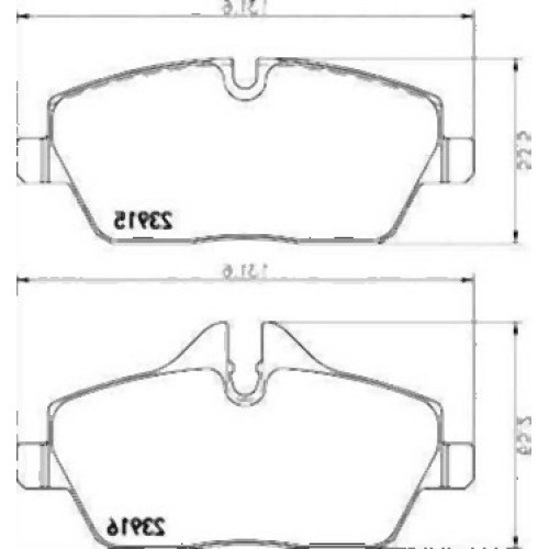 BMW MINI E81 E82 E87 E88 R56 R57 R58 R59 R60 R61 F54 F55 F56 F57 وسادة الفرامل الأمامية 34116774050 TEXTAR