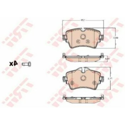 وسادات الفرامل الأمامية BMW MINI F45 F46 F48 F54 F55 F56 F57 F60 34106874034 TRW