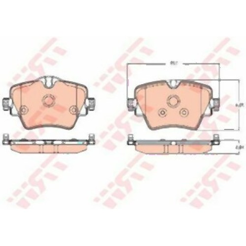 BMW MINI E89 F39 F40 F44 F45 F46 F48 F54 F60 G01 G02 G20 G21 G29 G30 G31 مكابح أمامية 34106860019i TRW