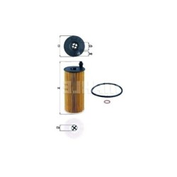 BMW MINI N47N N47S1 N57N N57Z فلتر الزيت 11428507683 MAHLE