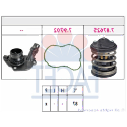 BMW N47N N57N ترموستات مع غطاء 11518512234 FACET