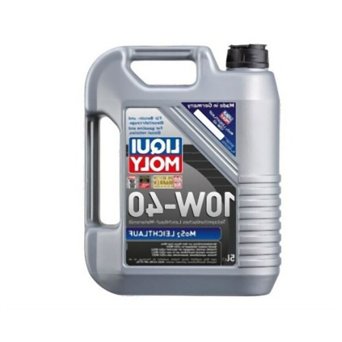 LIQUI MOLY 10W40 زيت المحرك MoS2 LEICHTLAUF تخليقي جزئيًا 5 لتر 2184 LIQUIMOLY
