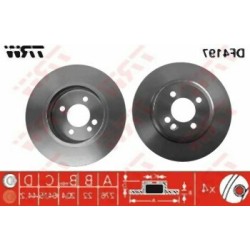 مجموعة أقراص الفرامل الأمامية Mini R50 R52 R53 34111502891 TRW