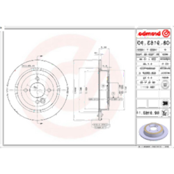 مجموعة أقراص الفرامل الخلفية Mini R50 R52 R53 R55 R56 R57 R58 R59 34211503070 BREMBO