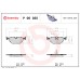 وسادات الفرامل الخلفية BMW E36 E46 E85 E86 34216778168 BREMBO