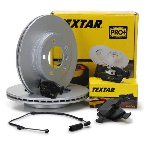 بي ام دبليو E46 الهيكل 320D قرص الفرامل الأمامية ومجموعة الوسادة Textar