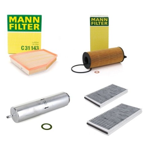 Bmw E60 Case 520d N47 محرك 2007-2010 مجموعة فلاتر الصيانة الدورية مان