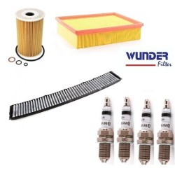 Bmw 3 Series E46 Chassis 318I 1998-2001 مجموعة الصيانة الدورية مع شمعة الإشعال