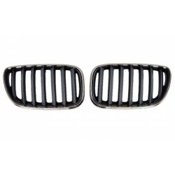 طقم BMW Grille Silver Chrome موديل جديد E53 X5 51137124815 520006101029 51137124818