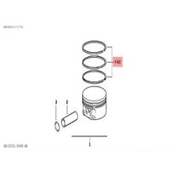BMW Ring M52 Std 84x1.5+1.5+2mm قياسي 84.00-1.5.75x3 E36 E46 E39 0681550050 11251437142