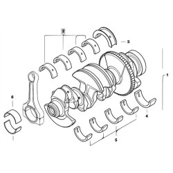 BMW Bed Arm N40 N42 050 Set E46 03 04 11247506277